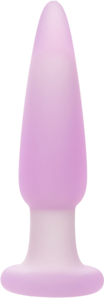 Сиреневая анальная пробка Slender Probe с вибрацией - 11,5 см. (Цвет: фиолетовый)