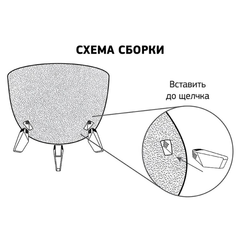 Кашпо пластик, 4.2 л, 25х18.5 см, графит, Idea, Флориан, М3186