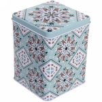 Банка жестяная «Снежинка» 1200мл 10,6*10,6*13,5см