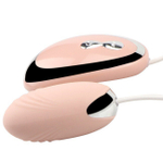 Силиконовое виброяйцо с проводным пультом ДУ (розовый) (Цвет: розовый)