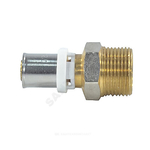 Муфта МП латунь никель пресс Дн 26х3/4" НР ГОСТ 32415-2013 8001 Aquasfera 8001-05