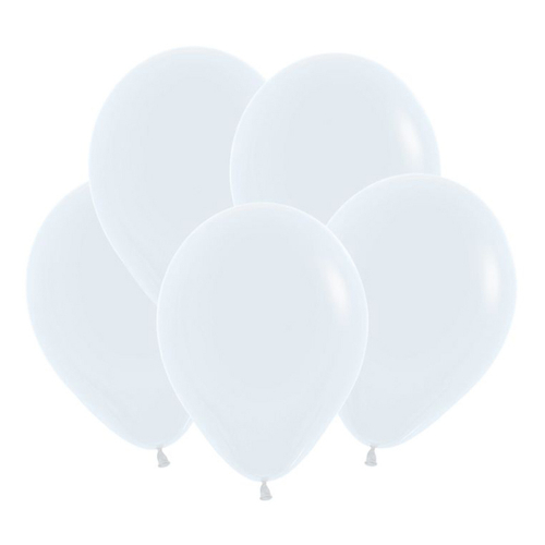 S 5" Пастель Белый / White / 100 шт.