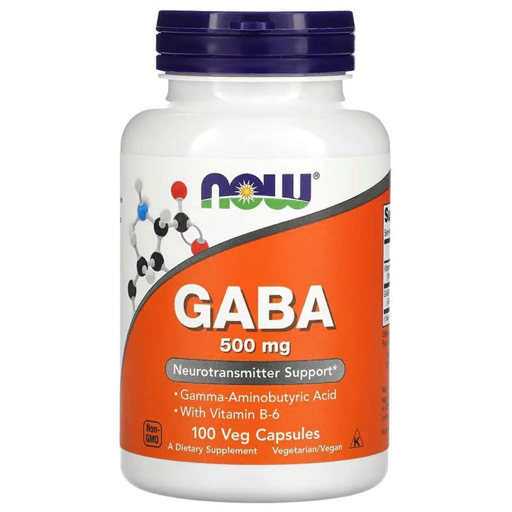 NOW Gaba 500 мг. (100 капс.)