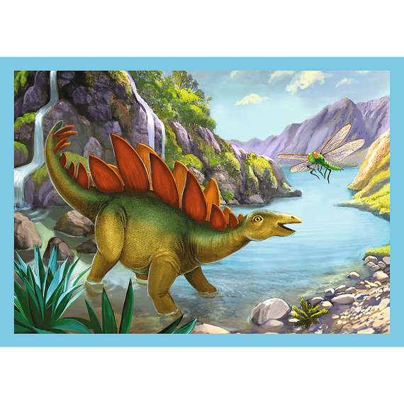 Puzzle "4in1" - Unique dinosaurs / Trefl