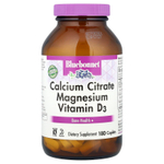 Bluebonnet Nutrition, Цитрат кальция с магнием и витамином D3, 180 капсул