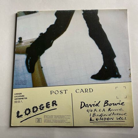 Винтажная виниловая пластинка LP David Bowie Lodger (Канада 1979)