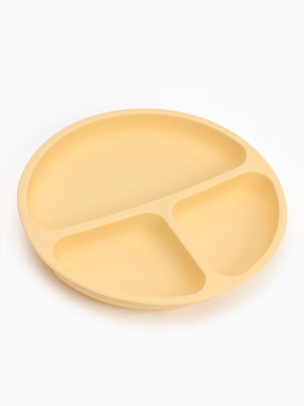 Тарелка детская секционная, 3 секции, молочный, Mum&Baby