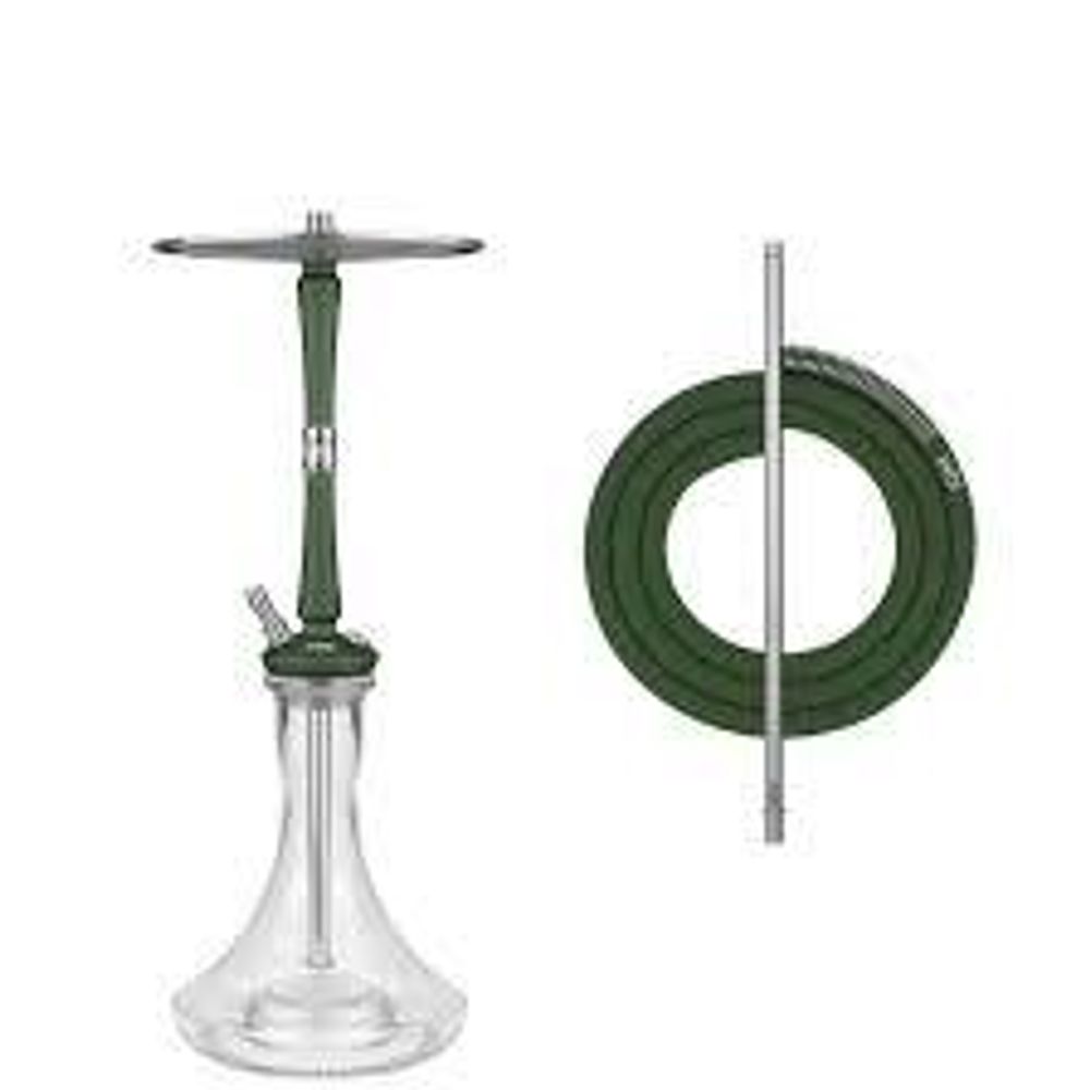 Кальян Hoob Go British Racing Green, Фурнитура Золото, +Щипцы Hoob Золото