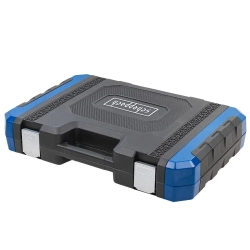 Набор инструментов 150+6пр.1/4''3/8''1/2''(6-гр.)(4-36мм, 3/8'':10-19мм 12гр., 1/2'':27,30,32,36-12гр.)+(биты 5/16'':М6,8,10,12,14, гибкий удлинитель 1/4'') Scheppach Sch-41501-5 (Premium)