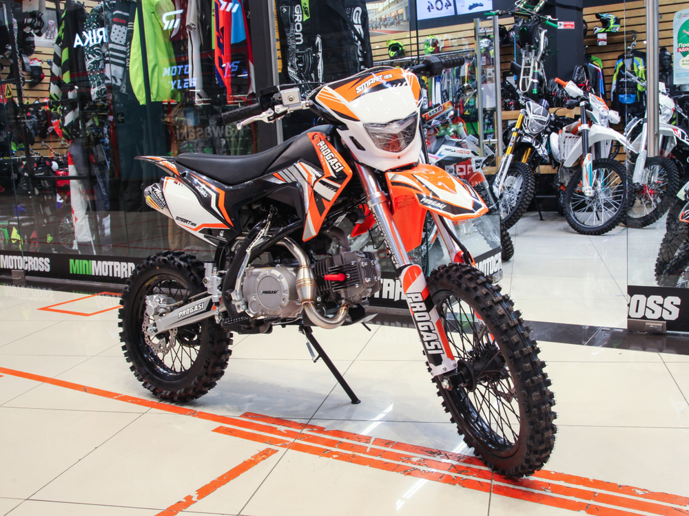 Питбайк PROGASI SMART 4 125CC ORANGE 17/14 (Полуавтоматическая КПП)