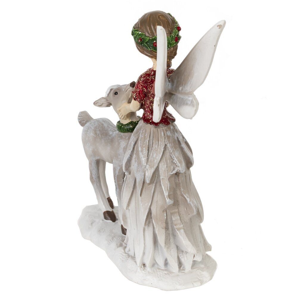 GAEM Фигурка декоративная "Фея и олень", L8,5 W3,5 H10 см
