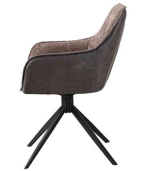 Стул TWIST. поворотно-возвратный 180гр,, коричневый/шоколад / Черный