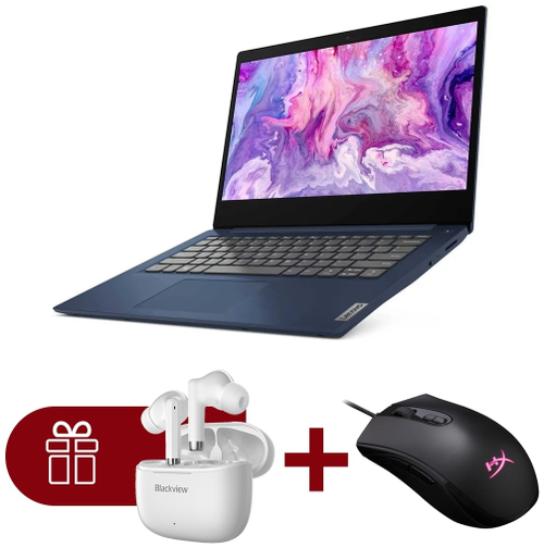Ноутбук Lenovo IdeaPad 3 14ITL6 + HyperX Pulsefire Core + Blackview TWS Earphone AirBuds 4 белый 14" / 8 Гб / SSD 256 Гб / Win 11 / 82H7004YRU