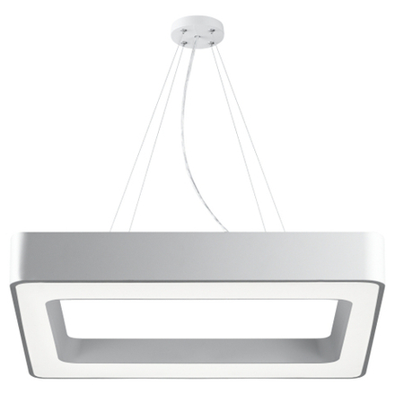 Светильник LED ЭРА Geometria SPO-162-W-40K-070 Quadro 70Вт 4000K 5200Лм 800*800*80 белый подвесной драйвер внутри