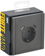 FORTE&PIANO Розетка 1-местная с заземлением с защитными шторками винтовое крепление 16А USB A+C 18Вт FP347 серый IEK