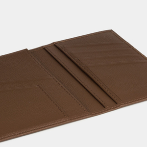Кожаная обложка для паспорта и автодокументов, теленок цвета шоколад