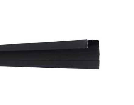 Финишный молдинг алюминиевый черный, 2950x20 мм