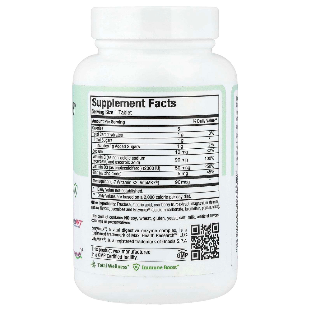 Maxi Health, жевательные таблетки K2 & D3™, натуральная вишня и ваниль, 90 таблеток