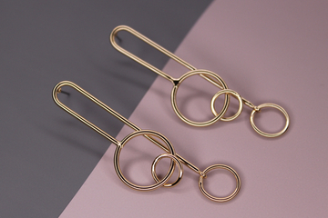 Швенза 62 мм коромысло с кольцами позолота