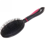 Расческа массажная «Kamila Beauty», овальная большая, цвет черный, 24см●