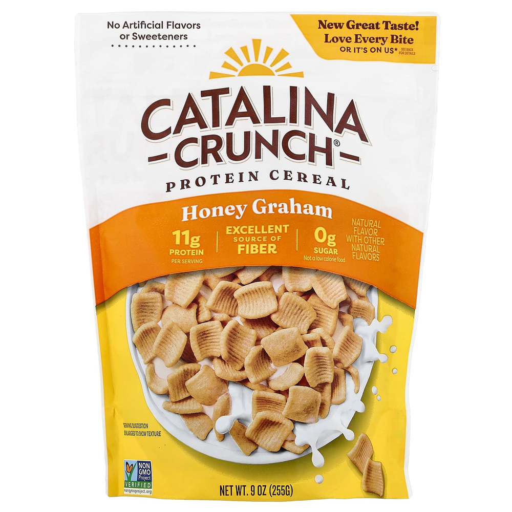 Catalina Crunch, Protein Cereal, протеиновые хлопья, со вкусом меда, 255 г (9 унций)