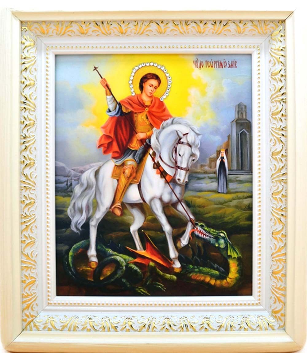 Георгий Победоносец. Икона ручной работы.