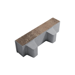 Тротуарная плитка ГАЗОННАЯ РЕШЕТКА - Листопад гладкий Хаски