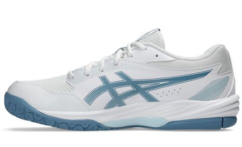 Мужские кроссовки для бадминтона/сквоша Asics Gel-Task 4 - white/saba blue