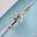 Кольцо с бриллиантом Груша 1.0 ct