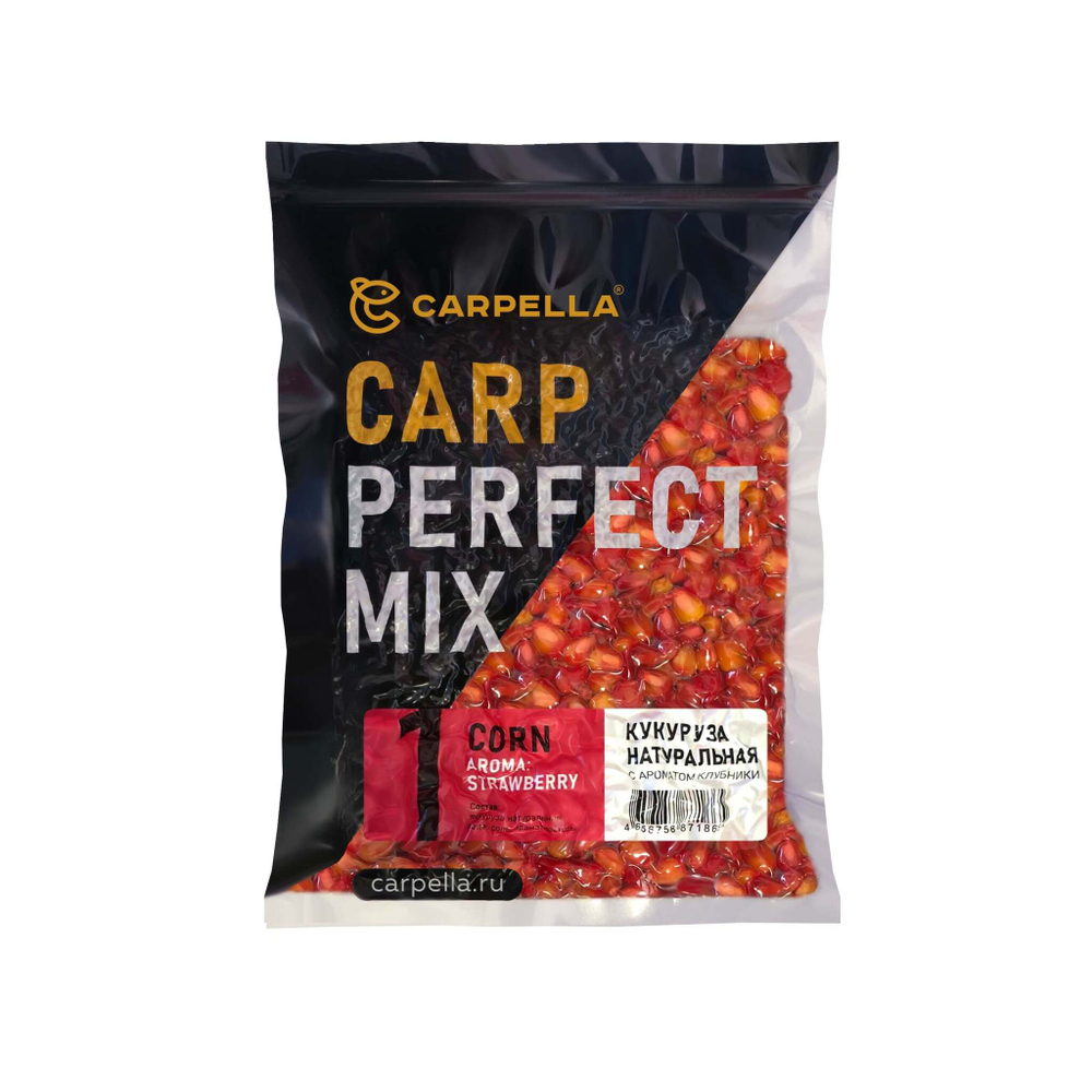 CARPELLA Микс №1, кукуруза красная с ароматом клубники 1кг.