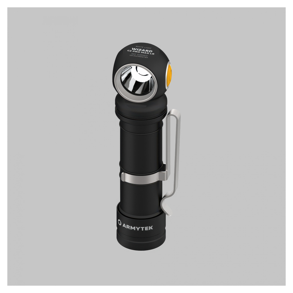 Налобный фонарь Armytek Wizard C2 Pro Max Magnet USB LR (теплый свет) - дальний и мощный свет с максимальной яркостью 3870 люмен и дальностью до 180 м.