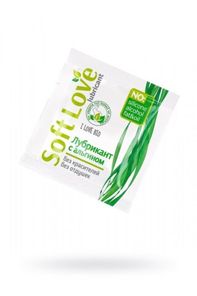 Гель-лубрикант Soft Love с альгином 3 г