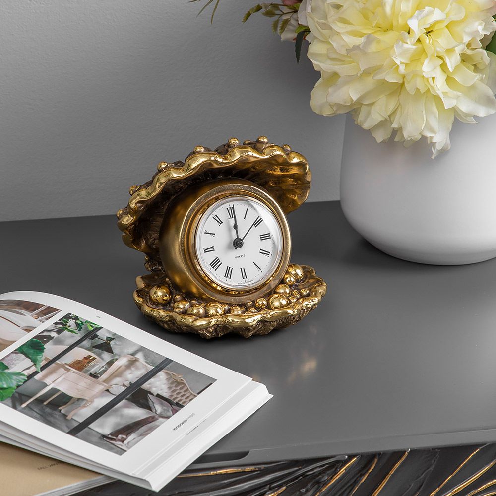 Часы настольные Акойя Бронза