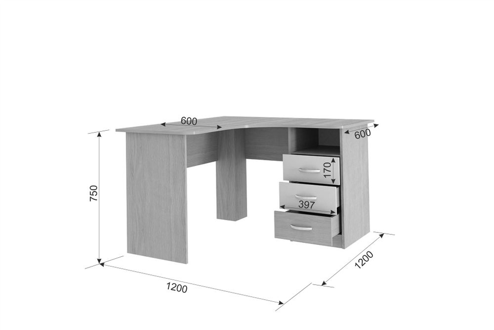 Стол компьютерный угловой «Галерея»