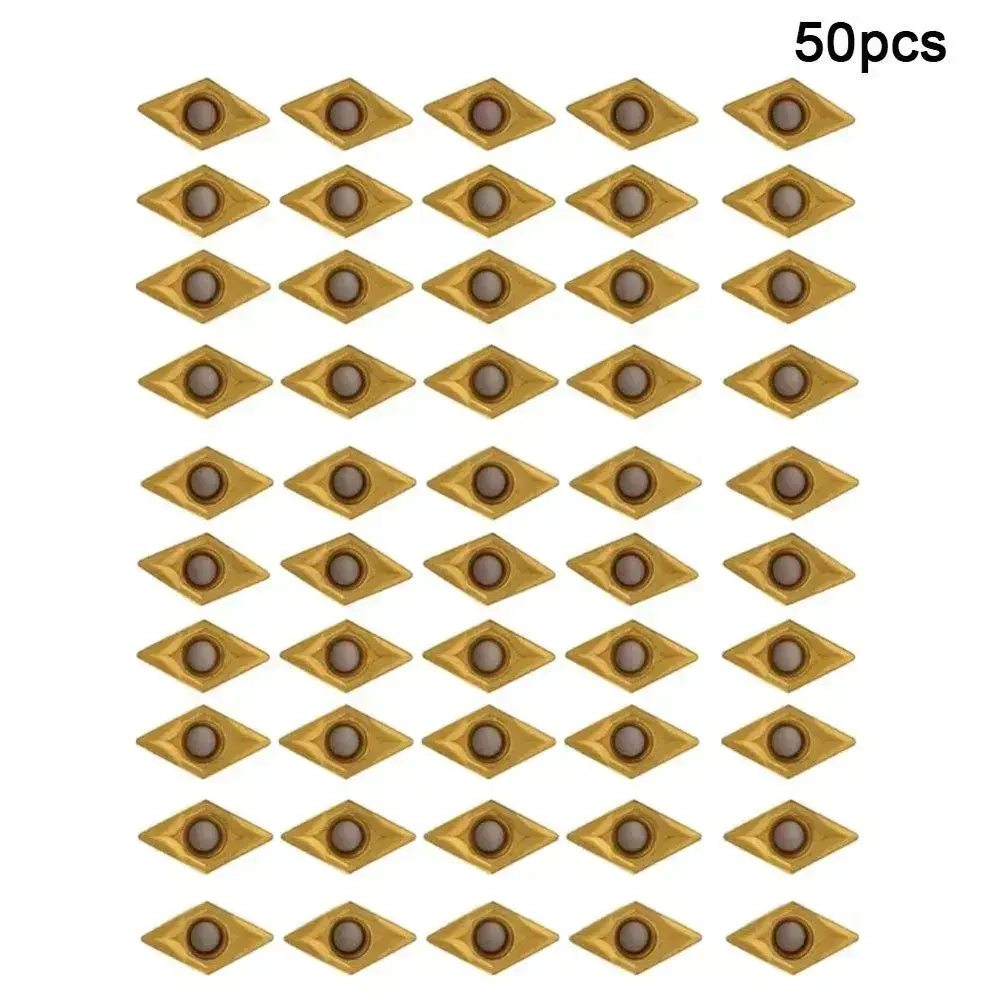 50 шт DCMT070204 YBC251 твердосплавные пластины для токарного инструмента расточная оправка фреза