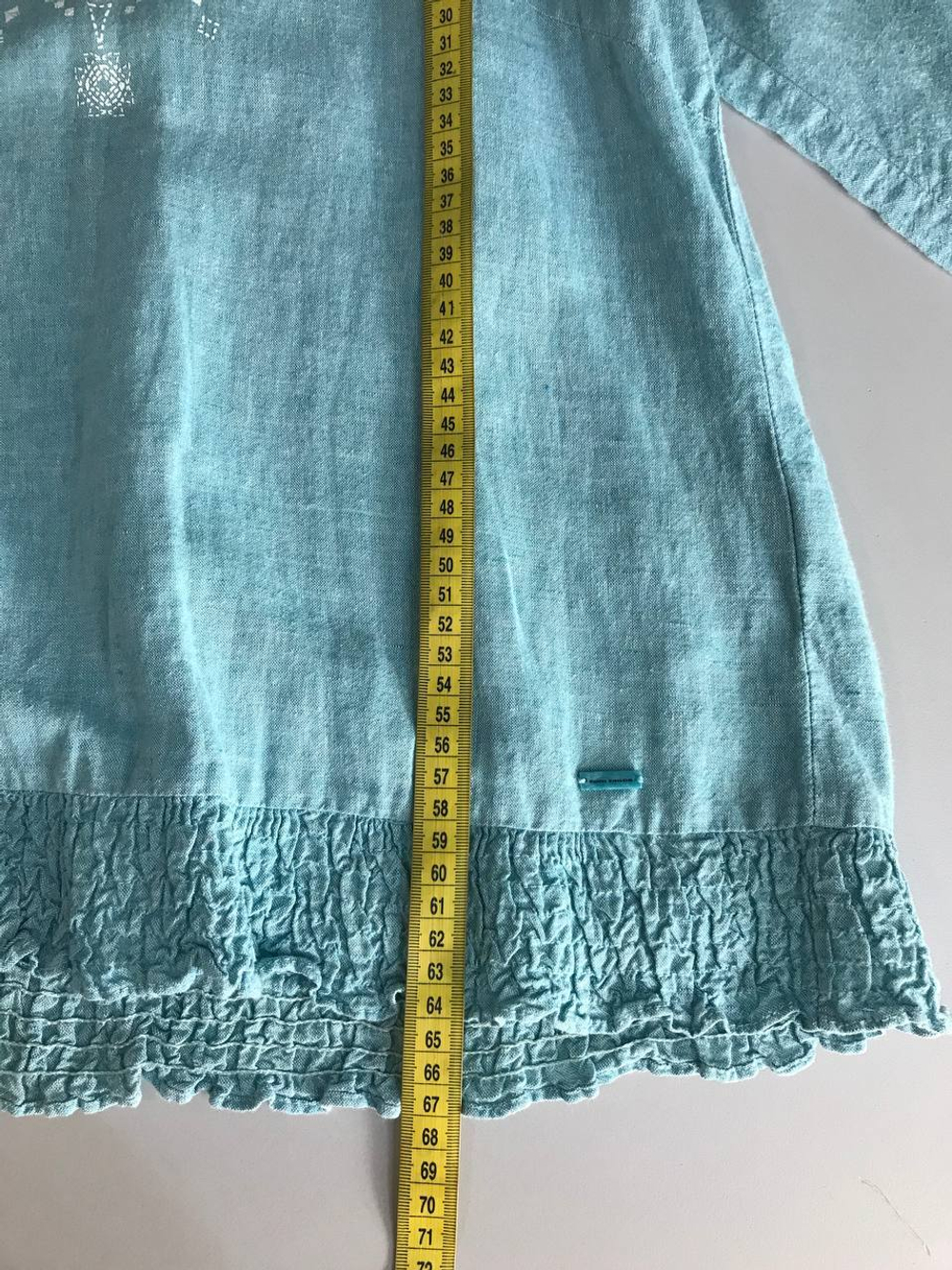 Блузка Tom Tailor льняная, маркировка 38, визуально на 44 размер