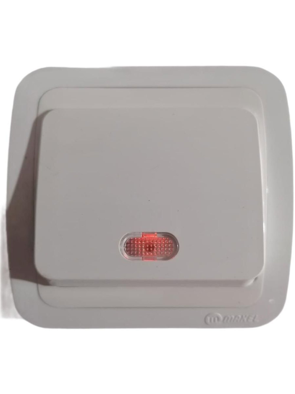 Выключатель 1-кл с подсветкой Makel Mimoza белый