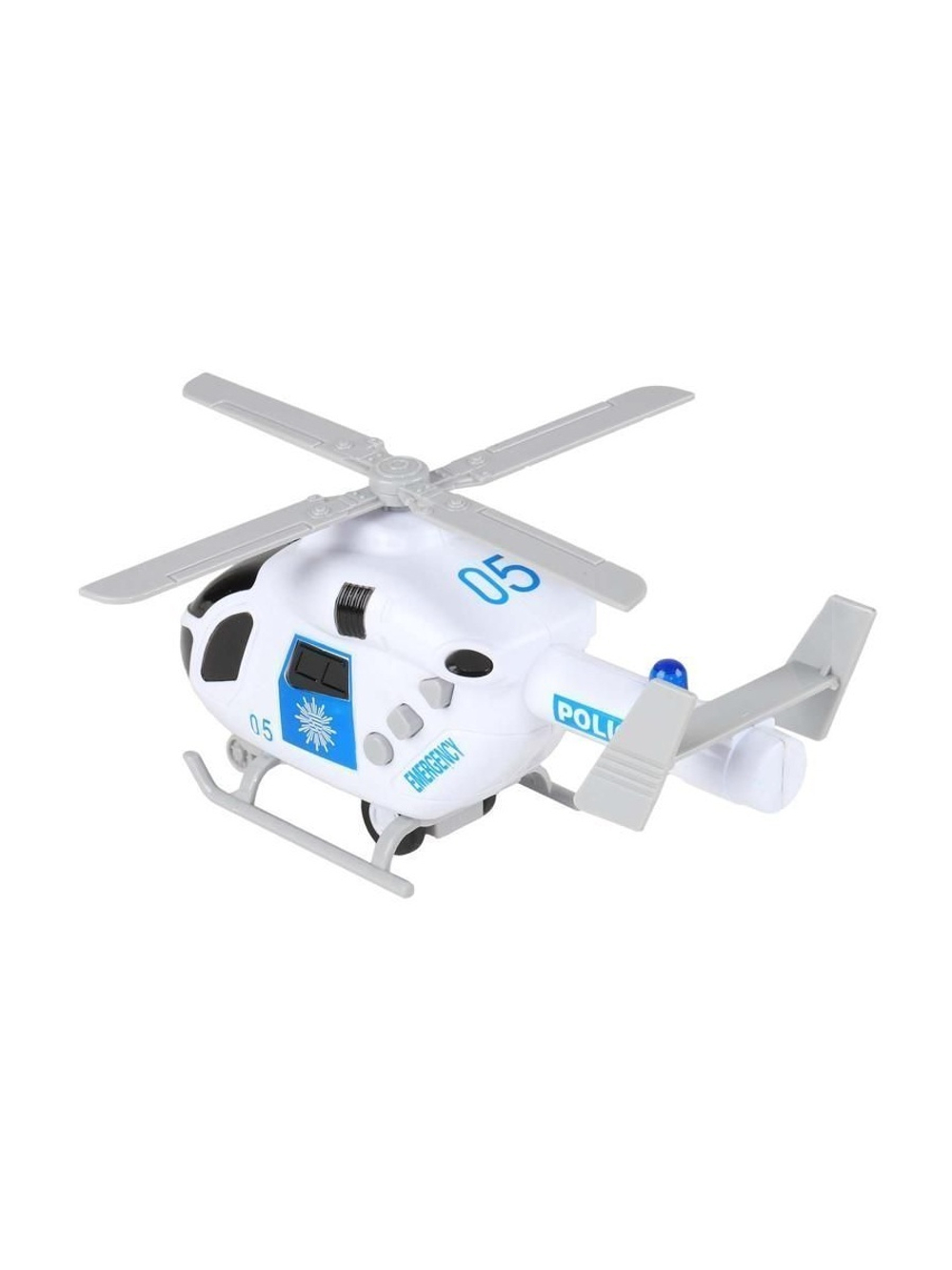 Вертолет AUTODRIVE 20см инерц. на бат. со светом и звуком, белый,  в/к 22,5*10*13,5, ,