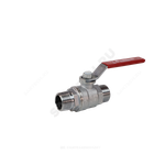 Кран шаровой латунь хром R253DL Ду 20 Ру42 НР рычаг красный Giacomini R253LX004