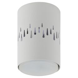 Светильник накладной ЭРА OL11 LD GX53 WH под лампу GX53 со светодиодной подсветкой 1Вт белый | Накладные светильники