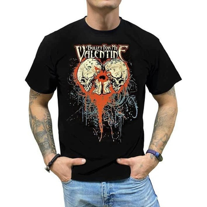 Футболка Bullet for my valentine (2 черепа) (M)