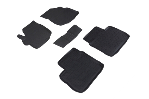 Резиновые коврики с высоким бортом для Peugeot 301 2013-н.в. Seintex.84923