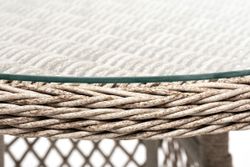 "Эспрессо-80 L" обеденная группа плетеная, цвет бежевый