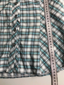 Рубашка в клетку по фигуре, маркировка М, 44-46 размер