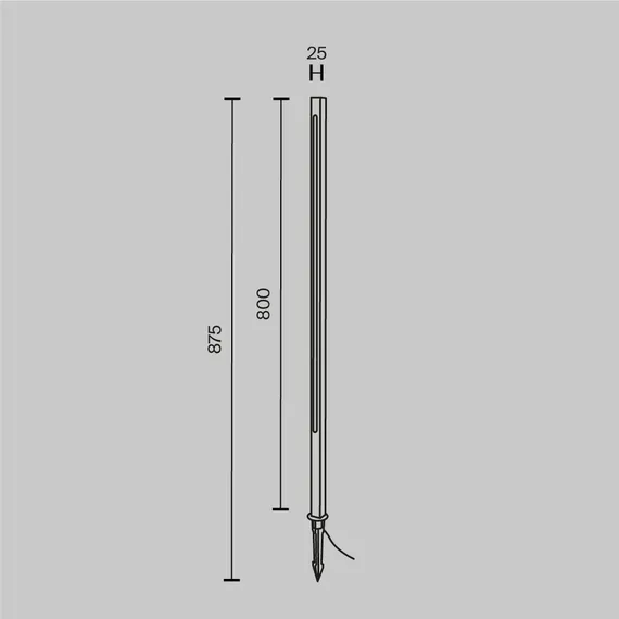 Ландшафтный светильник Опора / Pole 3000K 12Вт IP 65 Outdoor o440fl-l12gf3k