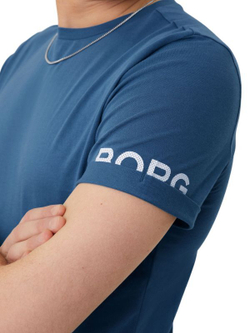 Мужская теннисная футболка Björn Borg Breeze T-Shirt - copen blue