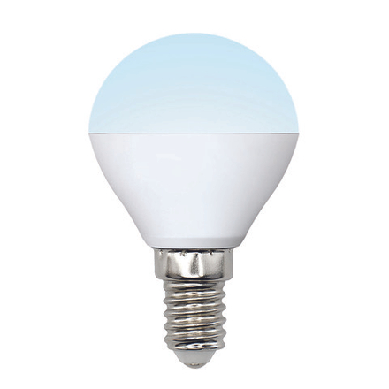 LED-G45-6W-NW-E14-FR-MB PLM11WH Лампа светодиодная. Форма шар. матовая. Серия Multibright. Белый свет 4000K. 100-50-10. Картон. ТМ Uniel.