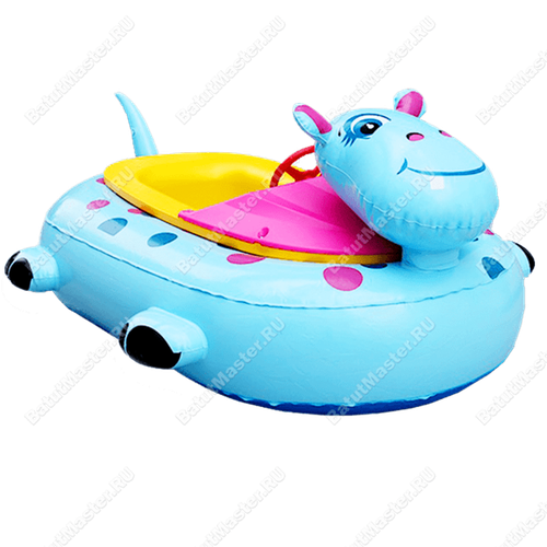 Электрическая бамперная лодка «Голубая коровка» на часовом механизме