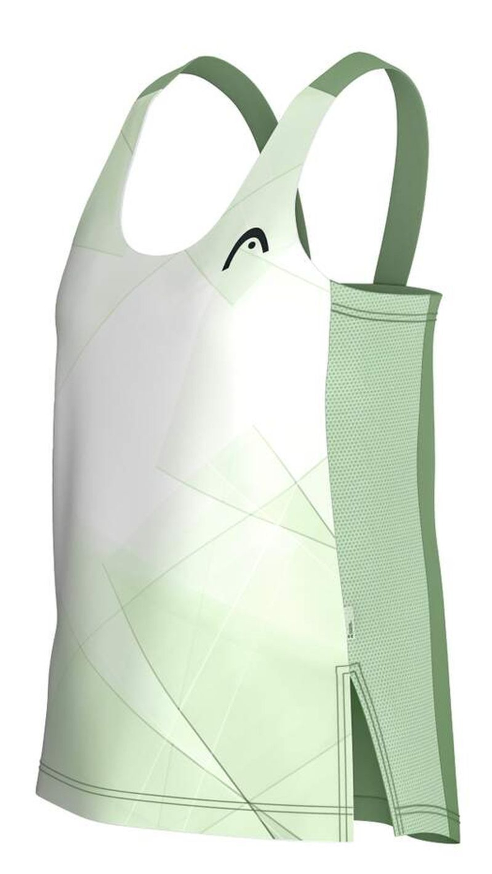 Женский топ теннисный Head Spirit Tank - зеленый