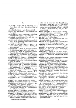 Conversation Dictionary In Four Languages, English, French, German, Italian | K. Baedeker